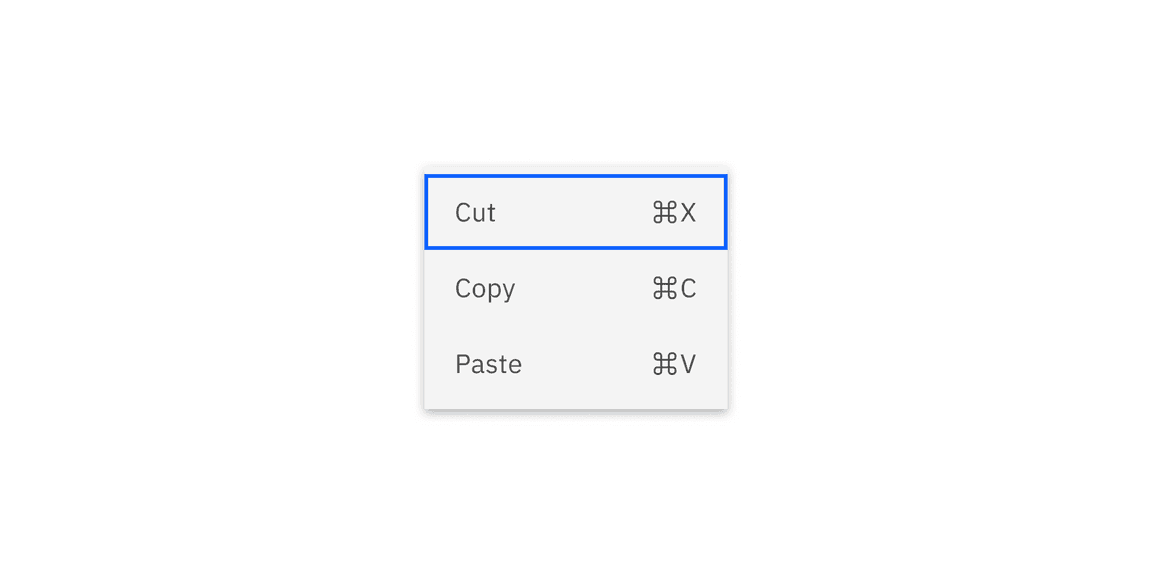 Divider in menus